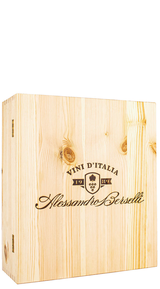 Confezione in legno Alessandro Berselli Vini d'Italia (3 bottiglie)