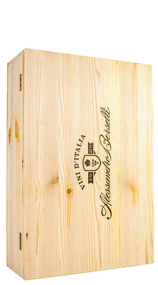Confezione in legno Alessandro Berselli Vini d'Italia (4 bottiglie)