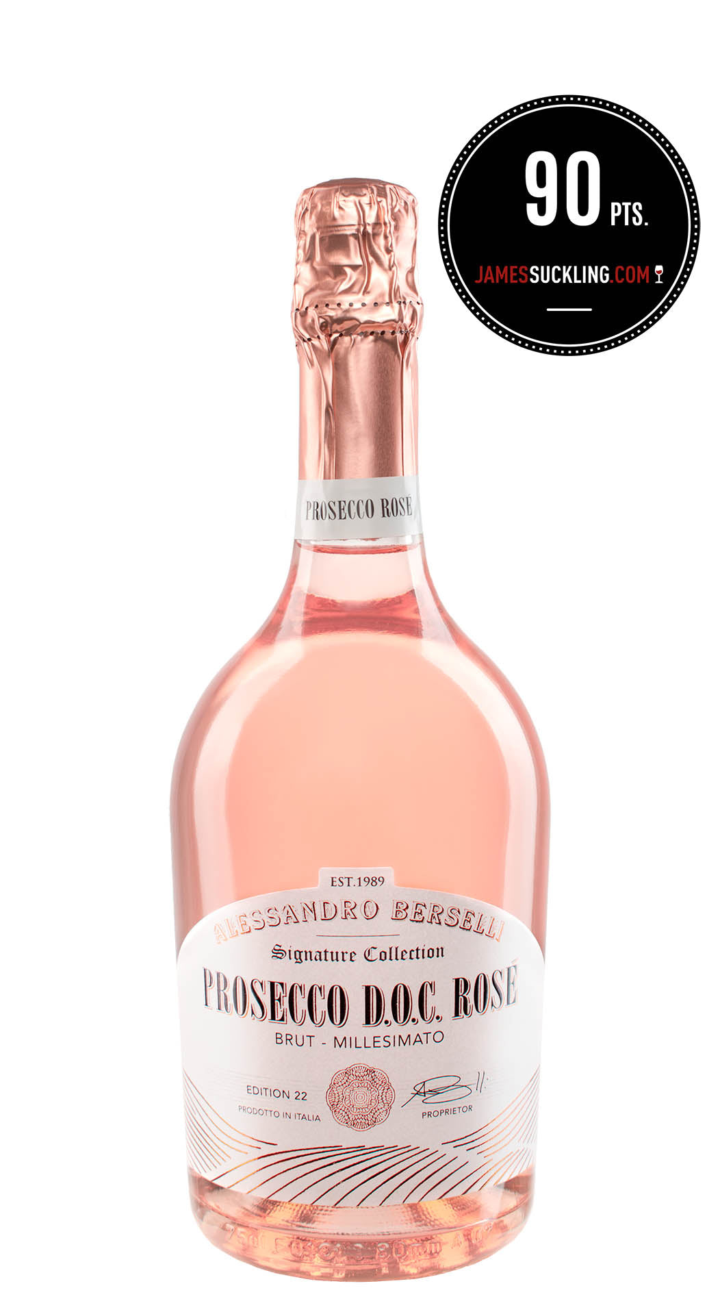 Prosecco D.O.C. Rosé Brut Millesimato 2022 - BIO & Vegan